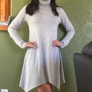 Turtleneck gray dress NWOT